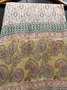 PURE COTTON Yellow Paisley Print Kurta Set