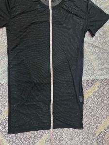 Sheer Mesh Mini Dress