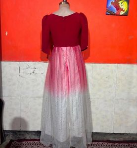 Ombre Gown with Embellished Belt🎀❤️