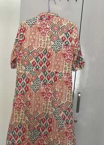 Boho Print Button-Down Kurta