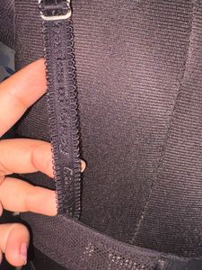 Sheer Embroidered Black Bra