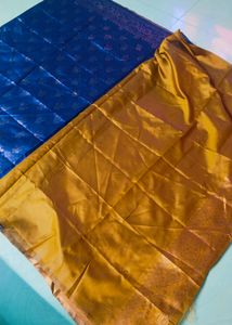 Navy Blue Colour Banarasi Silk Gadwal Design Saree