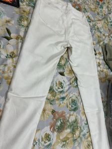 White High-Waisted Skinny Jeans Brand New