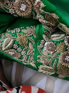 Emerald Green zardosi Embroidered blouse