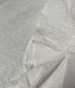 White Textured Square Neck Top