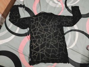 Black full sleeves T shirt