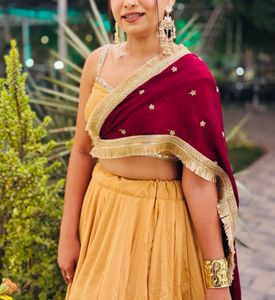 Elegant Yellow Lehenga Choli Set