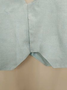 Cropped Light Blue Vest Top