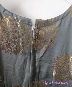 perfect 4 DIWALI :Grey dress , purple velvet