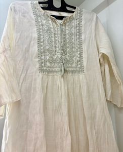Boho Embroidered Tassel Kurta