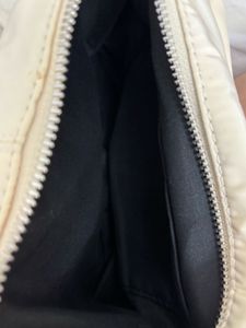 Cream/ white shoulder bag with pockets