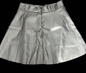 Silver A-Line Skirt Best For Parties