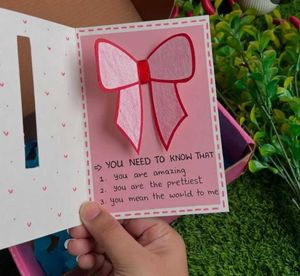 Pretty bow card for your Women 🎀🍓🫧