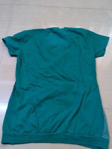 Teal Round Neck T-Shirt