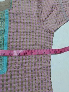 Stylish Pink Embroidered Kurta