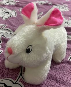 Cute White Plush Bunny Toy
