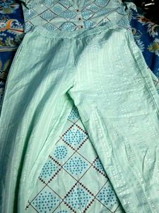 brand kurta sets Light Blue Printed
