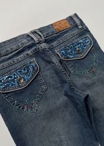 Y2K Embellished Bootcut Jeans