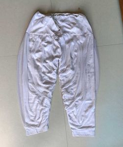 Boho White Mesh Harem Pants