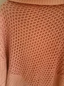 Chic Pink Poncho Sweater