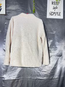 Cozy Cream Fleece Mock Neck Sweater