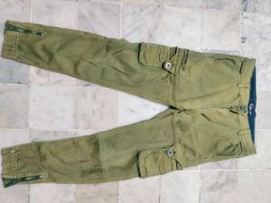 Olive Green Cargo Joggers