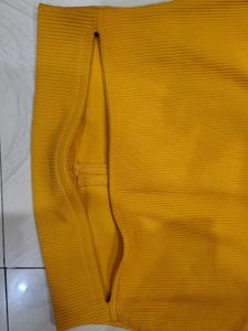 Yellow Crop Top with y2k cut out