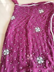 brand new Beautiful Embroidered chiffon Saree