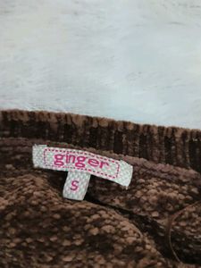 Cozy Striped Velour Sweater