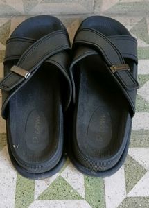 Black Cross Strap Sandals