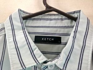 Men's Striped Button-Down Shirt