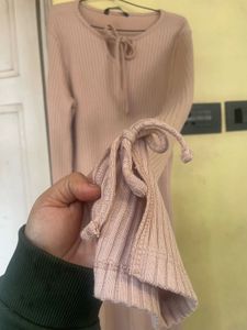 PINK WOOLLEN DRESS