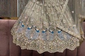 Exquisite Peacock Embroidered Lehenga Choli Set