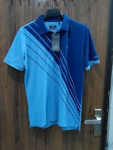 louis Philippe Men's Blue Polo T-Shirt
