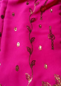 Pink Boder Saree..💖