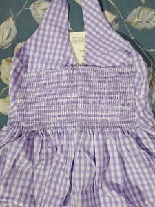 Lilac halter neck top