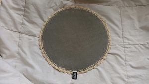 set of 3 jute round table placemats