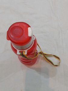 Red Water Bottle with Strap