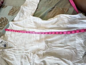 Boho White Top with RIBBON 🎀 Back detailing