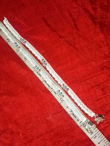 Elegant Silver Anklets with Bells