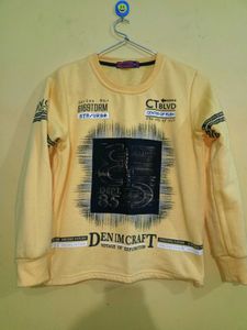 Yellow Graphic Print Pullover