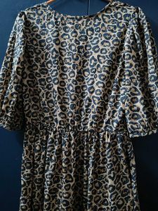 Leopard Print Maxi Dress, size l -xl