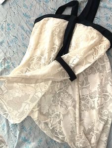 Chic Lace Cami Top with Bow Detail