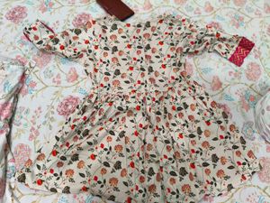 Floral Print Peplum Kurti