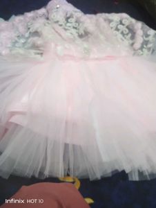 Pink Flower Girl Dress