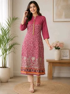 🌷Beautiful Rose Embroidered Kurta