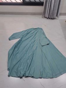 Elegant Teal Ethnic abaya