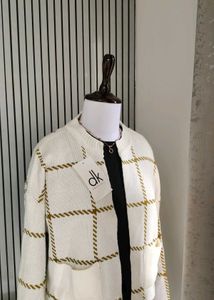 Vintage Checkered Open Front Cardigan🇸‌🇦‌🇱‌🇪