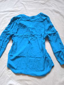 Vibrant Blue Henley Top