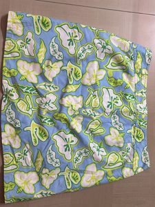 Blue Floral Print Skirt/Shorts